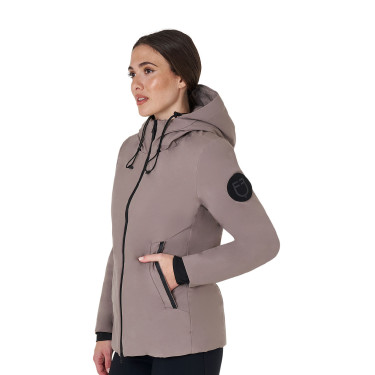 Blouson Equestro femme déperlante et coupe-vent Brindle Marron