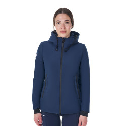 Blouson imperméable femme Equestro x FISE Marine blazer Bleu marine