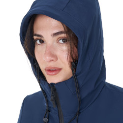 Blouson imperméable femme Equestro x FISE Marine blazer Bleu marine