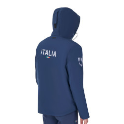 Blouson imperméable homme Equestro x FISE Marine blazer Bleu marine