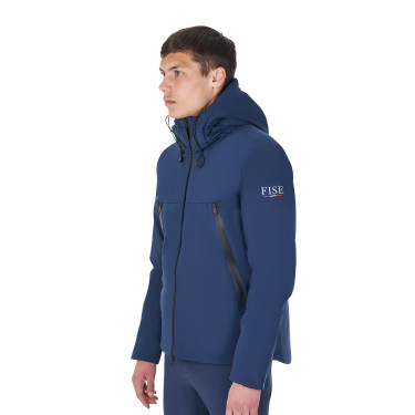 Blouson imperméable homme Equestro x FISE Marine blazer Bleu marine