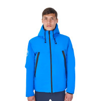 Blouson imperméable homme Equestro x FISE Bleu de savoie