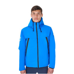Blouson imperméable homme Equestro x FISE Bleu de savoie