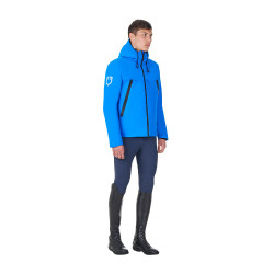 Blouson imperméable homme Equestro x FISE Bleu de savoie