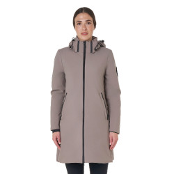 Blouson long femme Equestro déperlante et coupe-vent Brindle Blouson long femme Equestro déperlante et coupe-vent Brindle