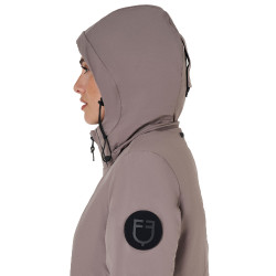 Blouson long femme Equestro déperlante et coupe-vent Brindle Blouson long femme Equestro déperlante et coupe-vent Brindle
