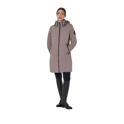 Blouson long femme Equestro déperlante et coupe-vent Brindle Blouson long femme Equestro déperlante et coupe-vent Brindle