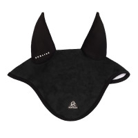 Bonnet anti-mouches Acavallo Sublime en Louvre avec patch logo en silicone Noir