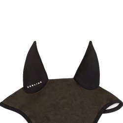 Bonnet anti-mouches Acavallo Sublime en Louvre avec patch logo en silicone Marron