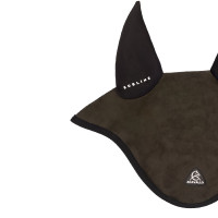 Bonnet anti-mouches Acavallo Sublime en Louvre avec patch logo en silicone Noir