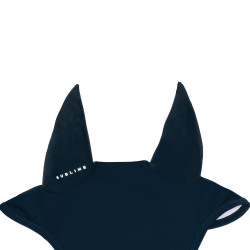 Bonnet anti-mouches Acavallo Sublime en Spandex avec patch logo en silicone Marine Bleu marine