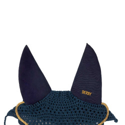 Bonnet cheval Derby en coton Marine / doré / marine