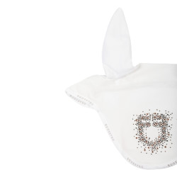 Bonnet Equestro en tissu technique à logo pailleté Blanc