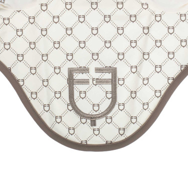 Bonnet Equestro imprimé monogramme Blanc antique / walnut