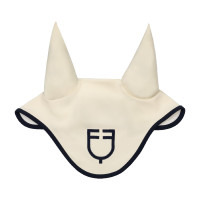 Bonnet Equestro matelassé Wave en tissu technique Blanc antique / marine blazer