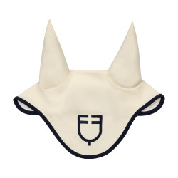 Bonnet Equestro matelassé Wave en tissu technique Blanc antique / marine blazer Bonnet Equestro matelassé Wave en tissu technique Blanc antique / marine blazer