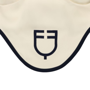 Bonnet Equestro matelassé Wave en tissu technique Blanc antique / marine blazer Bonnet Equestro matelassé Wave en tissu technique Blanc antique / marine blazer