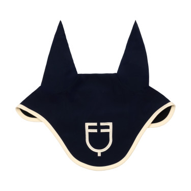 Bonnet Equestro matelassé Wave en tissu technique Marine blazer / blanc antique Bleu marine