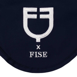 Bonnet Equestro x FISE en tissu technique Marine blazer Bleu marine