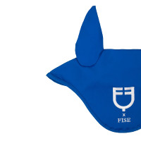 Bonnet Equestro x FISE en tissu technique Bleu de savoie Bonnet Equestro x FISE en tissu technique Bleu de savoie