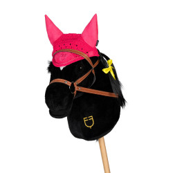Bonnet pour hobby horse Equestro Fuchsia Rose Bonnet pour hobby horse Equestro Fuchsia Rose