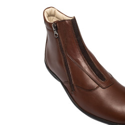 Boots Canova Franceschini cuir de veau Marron