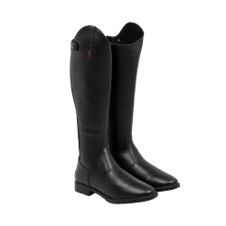 Bottes enfant Supreme mollet large cuir lisse Noir