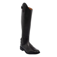 Bottes unisexes Supreme en cuir souple avec zip arrière Noir Bottes unisexes Supreme en cuir souple avec zip arrière Noir