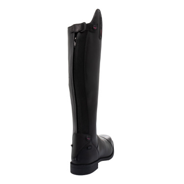 Bottes unisexes Supreme en cuir souple avec zip arrière Noir