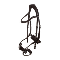 Bridon Comfitec Equestro anatomique en cuir Marron foncé Bridon Comfitec Equestro anatomique en cuir Marron foncé