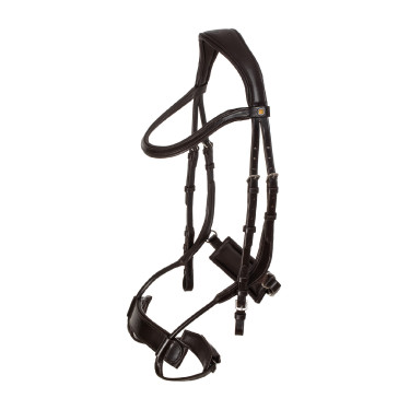 Bridon Comfitec Equestro anatomique en cuir Marron foncé Bridon Comfitec Equestro anatomique en cuir Marron foncé