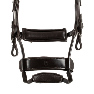 Bridon Comfitec Equestro anatomique en cuir Marron foncé Bridon Comfitec Equestro anatomique en cuir Marron foncé