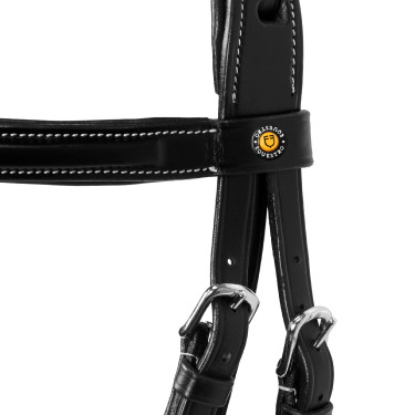 Bridon de Jumping Equestro cuir anglais Noir