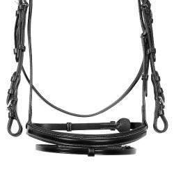 Bridon de Jumping Equestro cuir anglais Noir