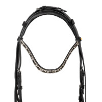 Bridon Equestro à muserolle anatomique Noir Bridon Equestro à muserolle anatomique Noir