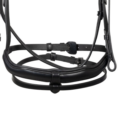 Bridon Equestro à muserolle anatomique Noir