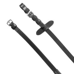 Bridon Equestro à muserolle simple avec têtière large et courbée Noir Bridon Equestro à muserolle simple avec têtière large et courbée Noir