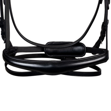 Bridon Equestro anatomique avec pierres Fuchsia Noir Bridon Equestro anatomique avec pierres Fuchsia Noir