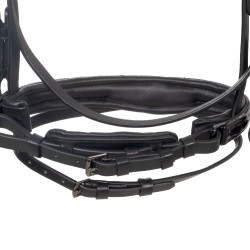 Bridon Equestro incurvé à forme avant Noir