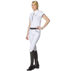 Pantalon Flags & Cup Cayenne femme Blanc / marine Pantalon Flags & Cup Cayenne femme Blanc / marine
