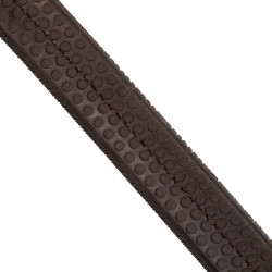 Bridon mexicain Supreme avec muserolle anatomique Marron foncé