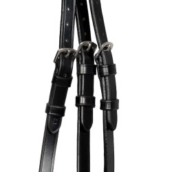 Bridon Moulin Rouge Acavallo en cuir de veau Noir