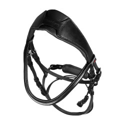 Bridon Supreme avec muserolle anatomique courbée Noir