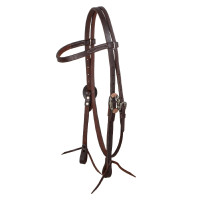 Bridon western Lakota avec boucles silver décoratives Huilé