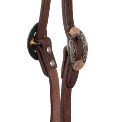 Bridon western Pool’s one-ear boucles German Buckles Huilé