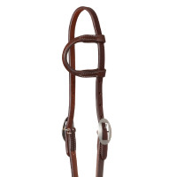 Bridon western Pool's one-ear en cuir Huilé
