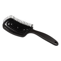 Brosse crinière et queue Supreme en plastique flexible Noir