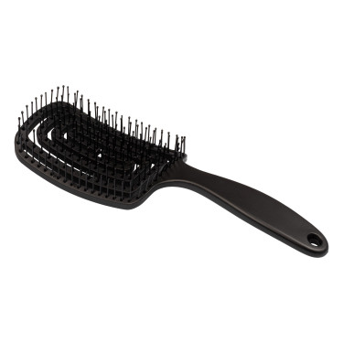 Brosse crinière et queue Supreme en plastique flexible Noir