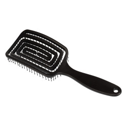 Brosse crinière et queue Supreme en plastique flexible Noir