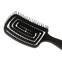 Brosse crinière et queue Supreme en plastique flexible Noir